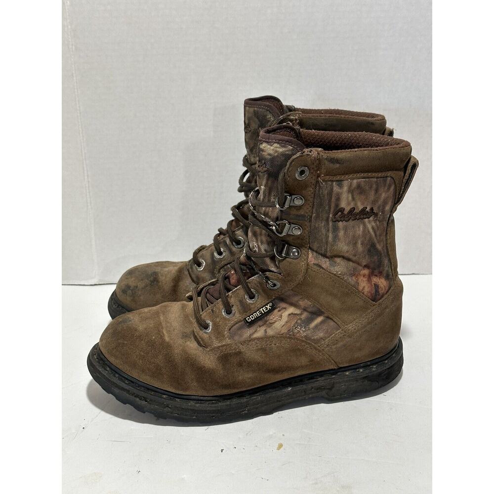 Cabela's Mens 7.5 EE Camo Gore-Tex Waterproof boots 81-3741 cabelas camouflage‎
